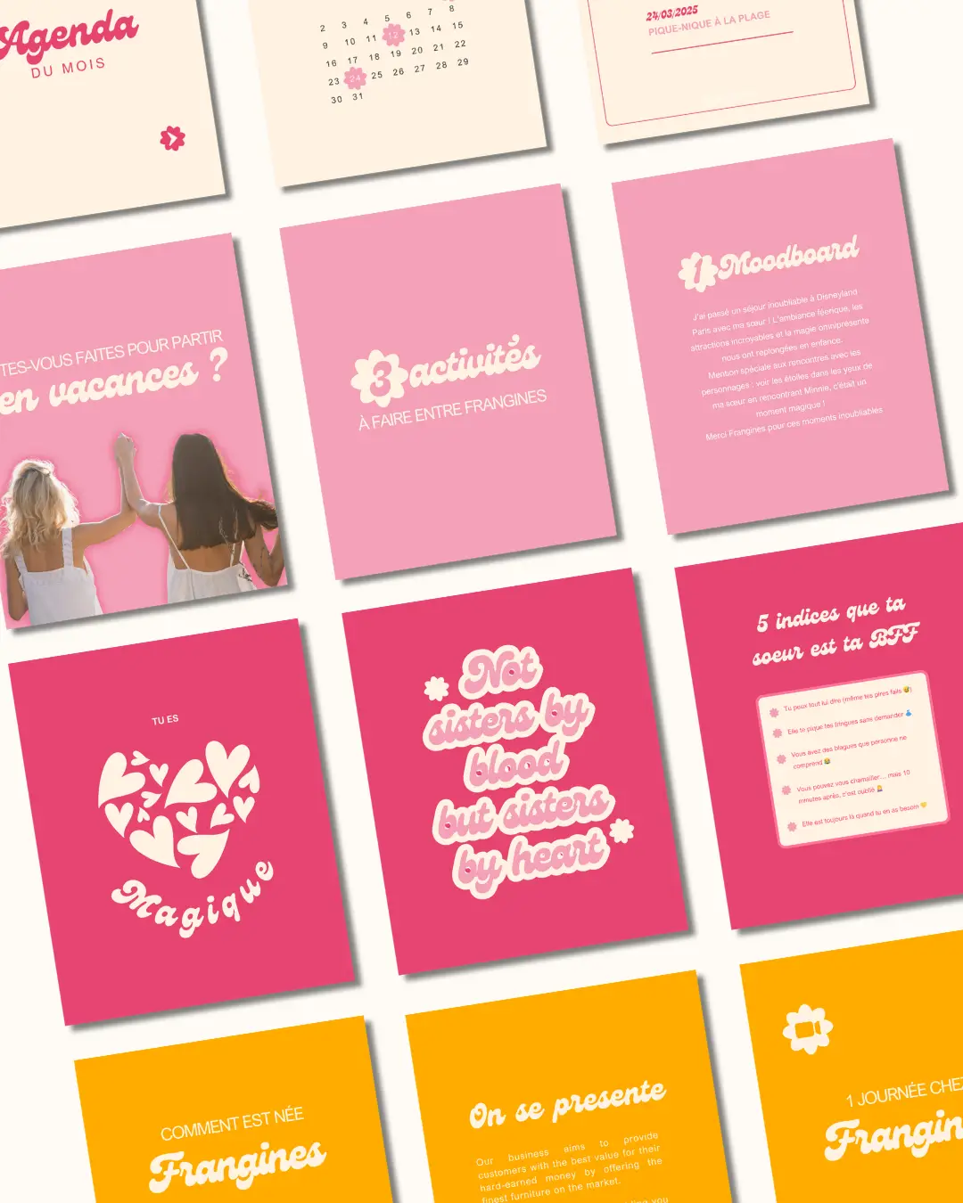 Projet fictif Frangines - caroussels Instagram