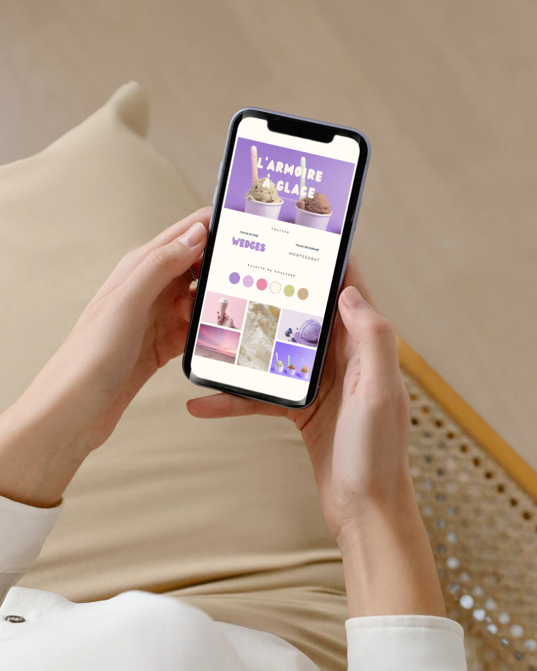 Feed du projet fictif L'Armoire à Glace